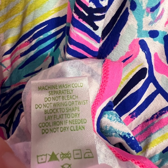 Lilly Pulitzer Somerset Open Shoulder Tiki Pink Cabana Dress - Picture 8 of 8